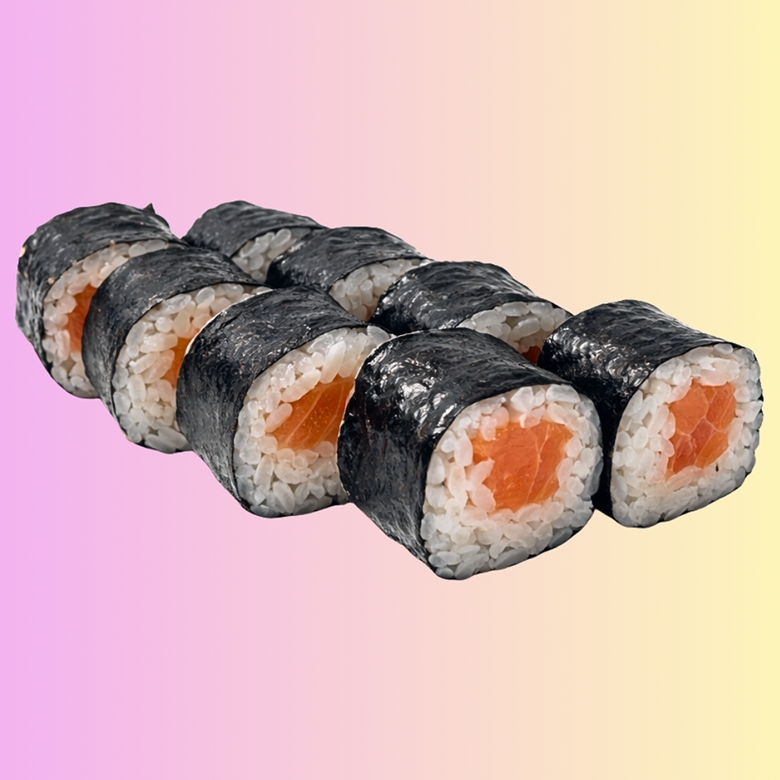 Маки с лососем 